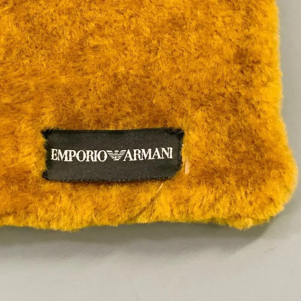 EMPORIO ARMANI Camel Faux Fur Neck Scarf